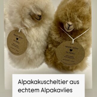 Alpaka Echtfell Kuscheltier