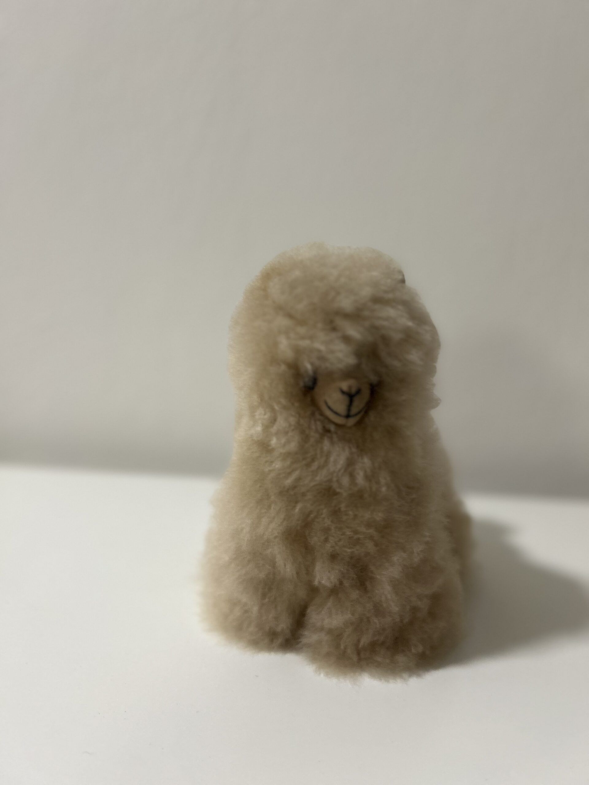 Alpaka Echtfell Kuscheltier